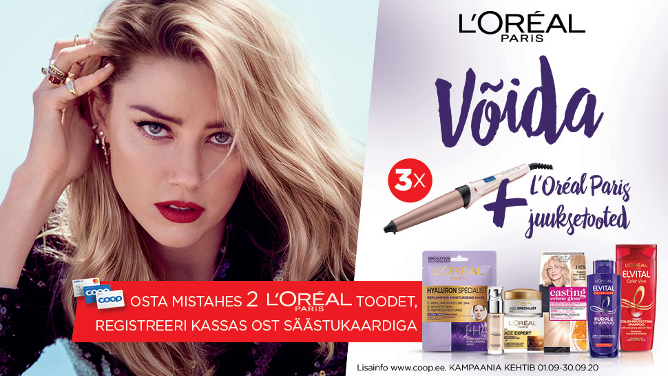 VÕITJAD ON SELGUNUD! L’Oreal Paris kampaania 01.09-30.09