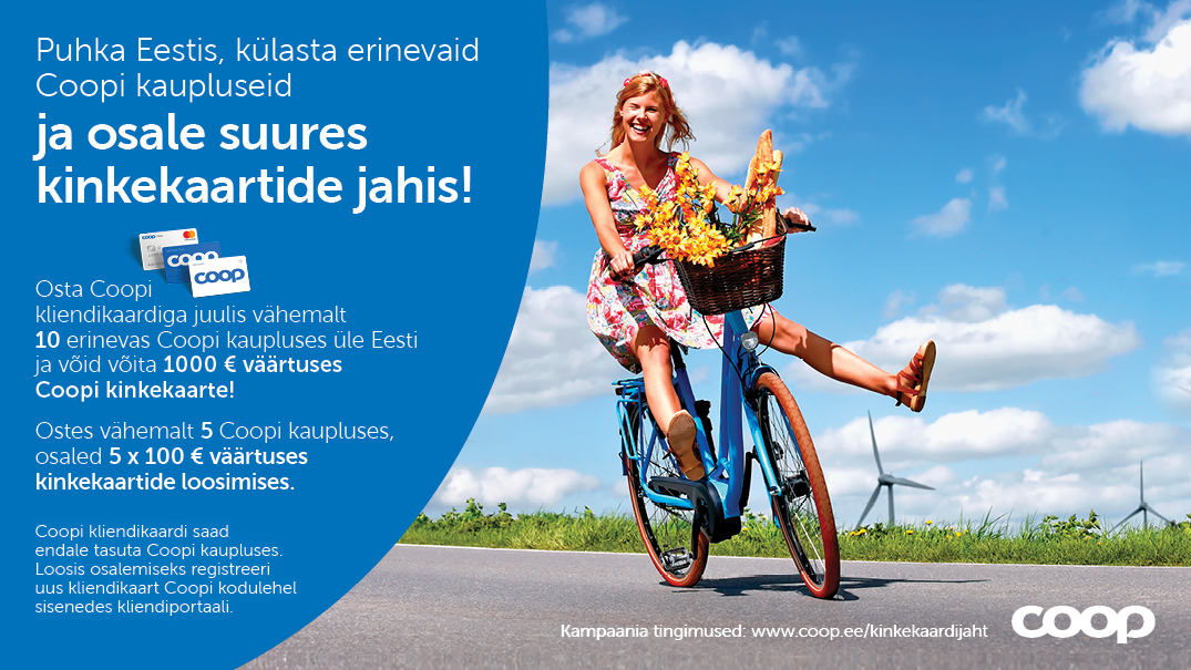 VÕITJAD ON SELGUNUD! Kinkekaardi jaht 01.07-31.07.2020