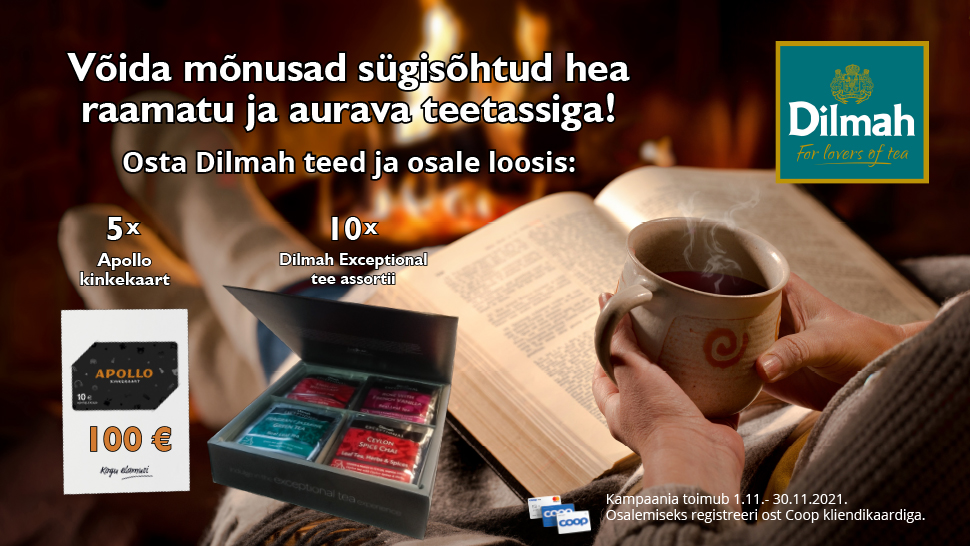 VÕITJAD ON SELGUNUD! Dilmah kampaania 01.11-30.11