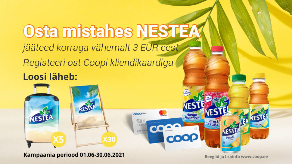 VÕITJAD ON SELGUNUD! Nestea kampaania 01.06-30.06