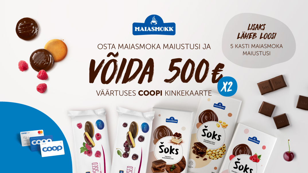 VÕITJAD ON SELGUNUD! Maiasmoka kampaania 01.05-31.05