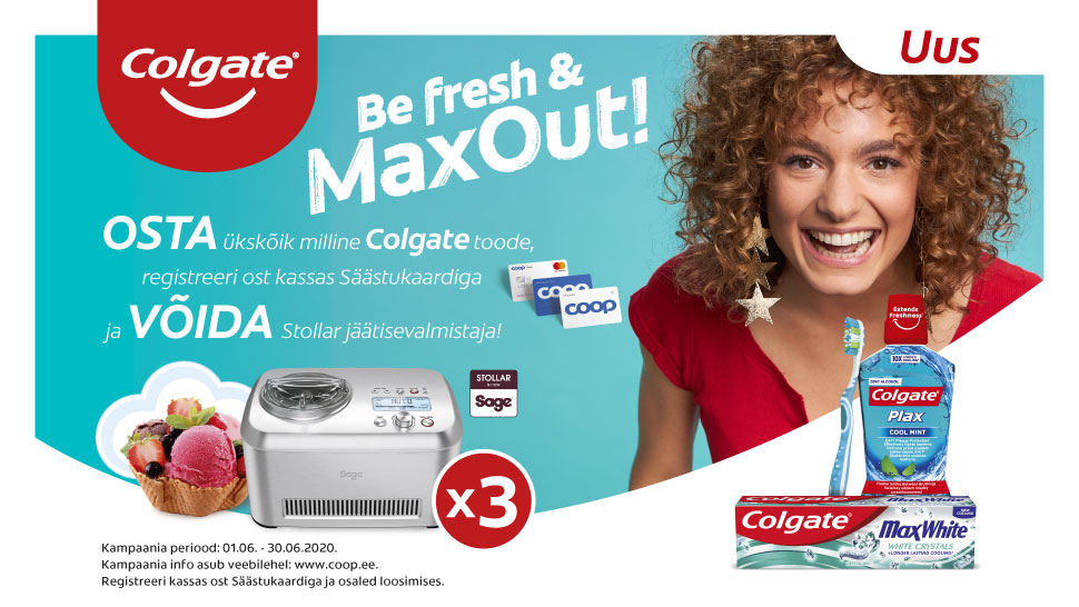 VÕITJAD ON SELGUNUD! Colgate kampaania 01.06-30.06