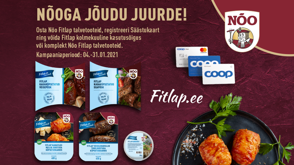 VÕITJAD ON SELGUNUD! Nõo Lihavürst Fitlap kampaania 04.01-31.01