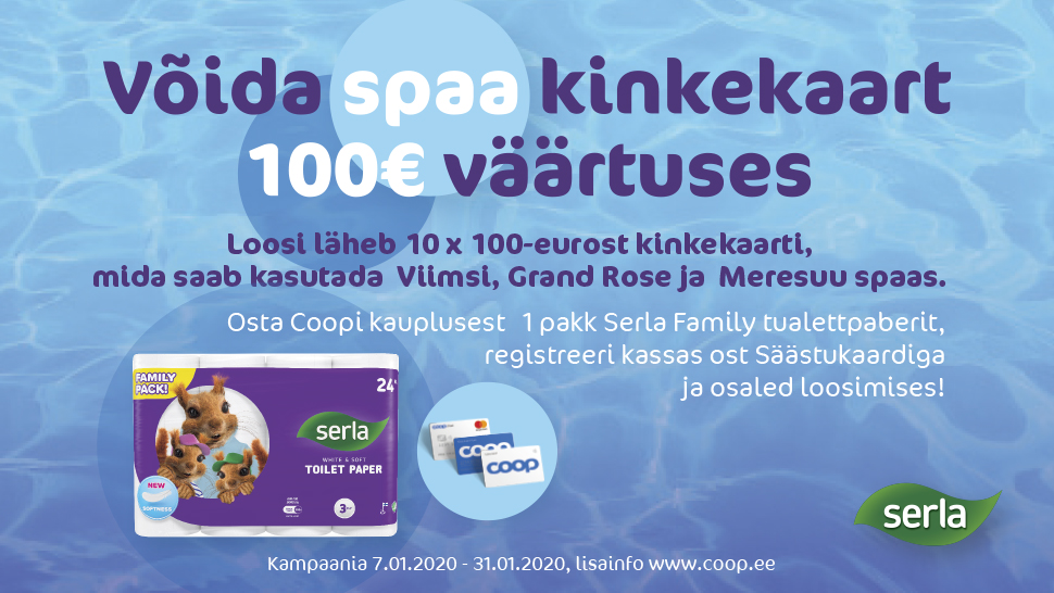 VÕITJAD ON SELGUNUD! Serla kampaania 07.01-31.01