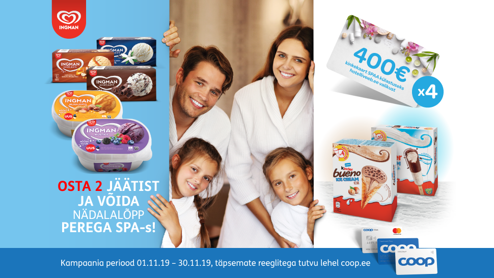 VÕITJAD ON SELGUNUD! Ingman kampaania 01.11.-30.11.2019