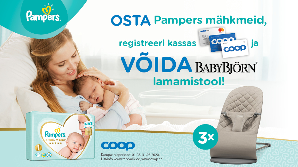 VÕITJAD ON SELGUNUD! Pampers kampaania 01.08-31.08