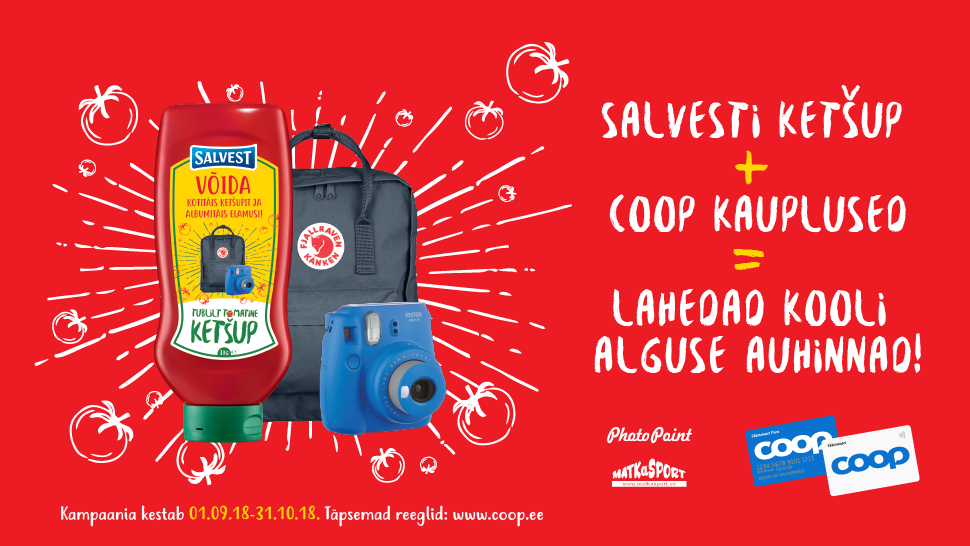 VÕITJAD ON SELGUNUD! Salvest ketšupi kampaania 01.09-31.10