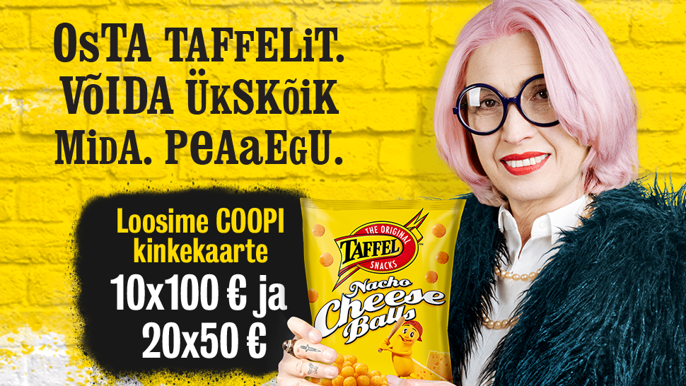 VÕITJAD ON SELGUNUD! Taffel kampaania 01.06-30.06