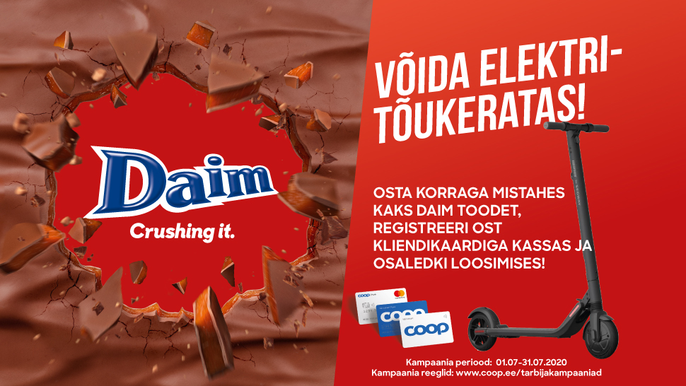 VÕITJA ON SELGUNUD! DAIM kampaania 01.07-31.07