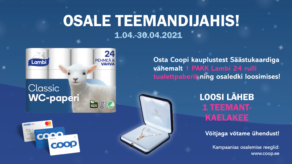 VÕITJA ON SELGUNUD! Lambi kampaania 01.04-30.04
