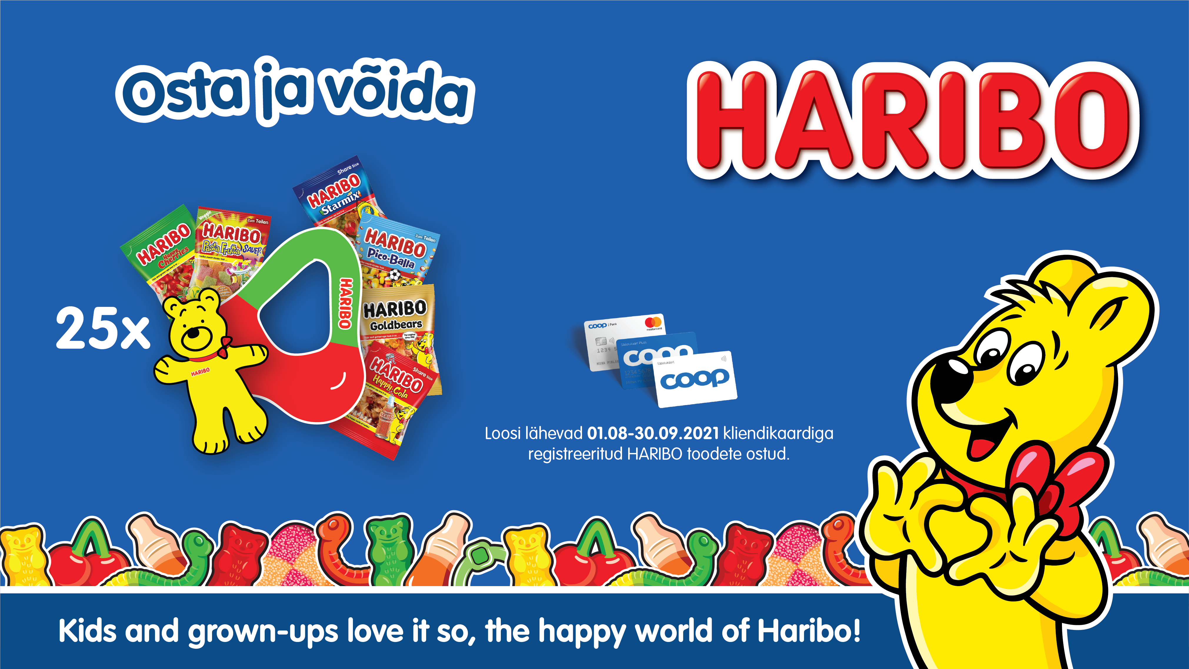 VÕITJAD ON SELGUNUD! Haribo kampaania 01.08-30.09