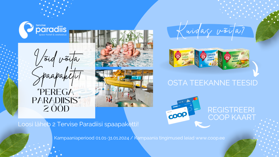 VÕITJAD ON SELGUNUD! Teekanne kampaania 01.01.-31.01.2024