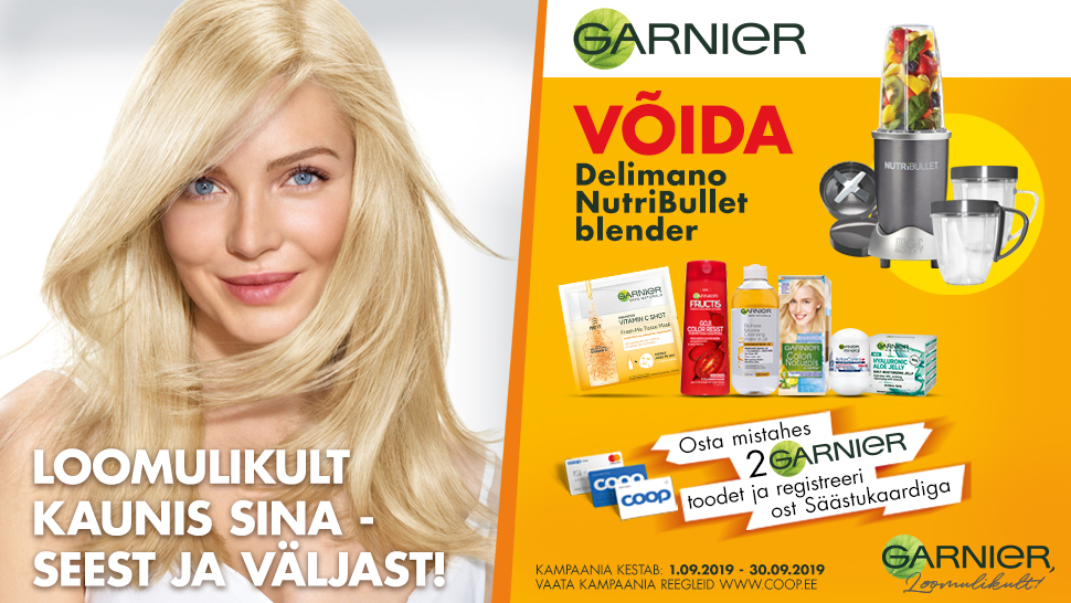 VÕITJAD ON SELGUNUD! Garnier kampaania 01.09-30.09