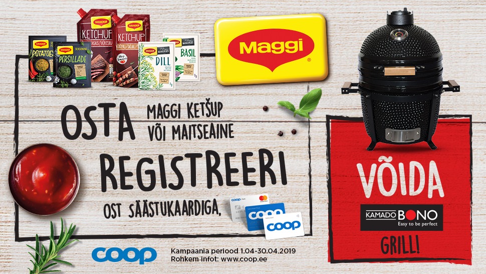 VÕITJA ON SELGUNUD! Maggi kampaania 01.04-30.04