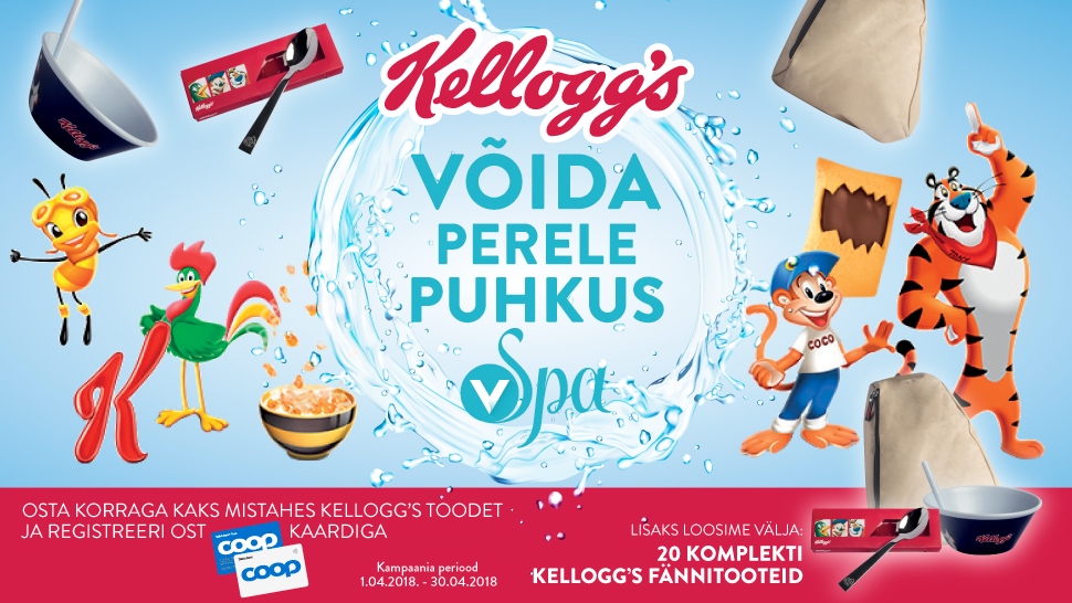 VÕITJAD ON SELGUNUD! Kellogg's kampaania 01.04.-30.04.2018