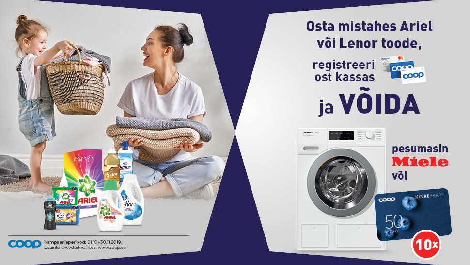 VÕITJAD ON SELGUNUD! Lenor-Ariel kampaania 01.10-30.11