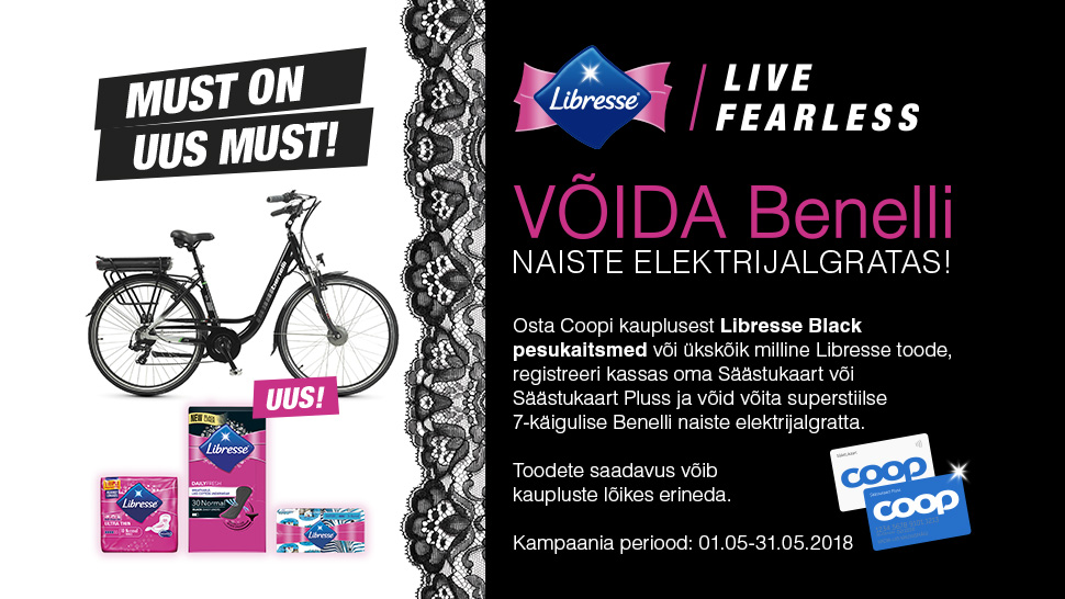 VÕITJA ON SELGUNUD! Libresse kampaania 01.05-31.05
