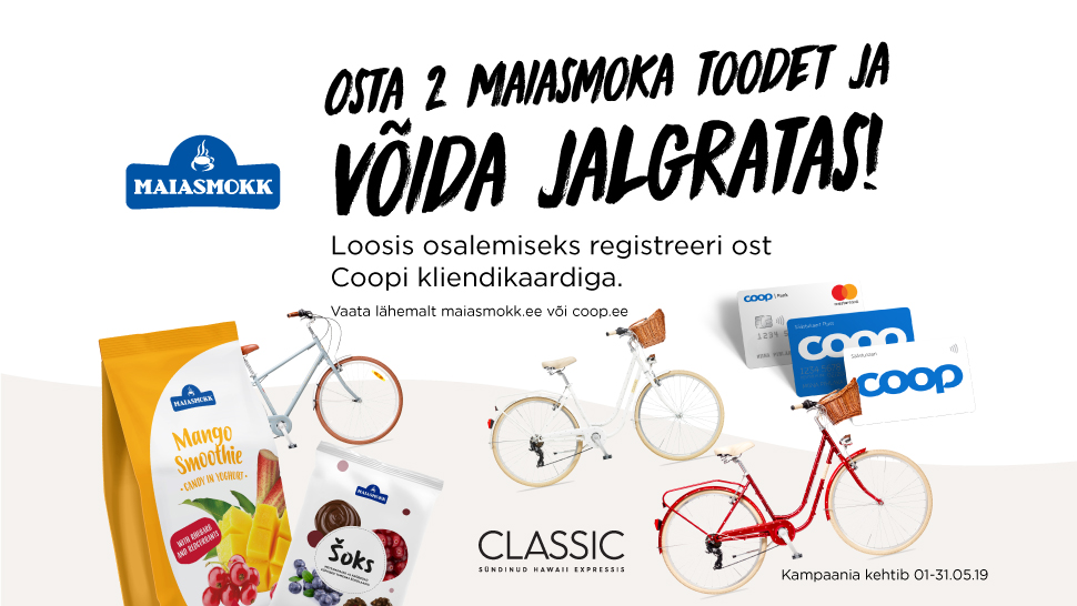 VÕITJAD ON SELGUNUD! Maiasmoka kampaania 01.05-31.05