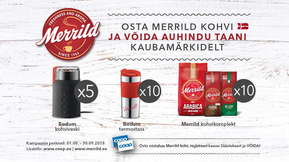 VÕITJAD ON SELGUNUD! Merrild kampaania 01.08-30.09