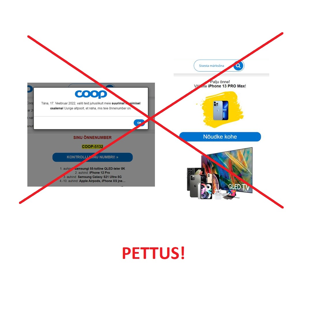 Tähelepanu! Coopi nimel levib pettus