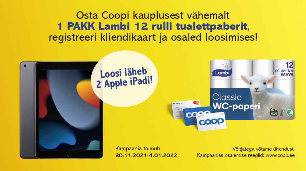 VÕITJAD ON SELGUNUD! Lambi kampaania 30.11-4.01