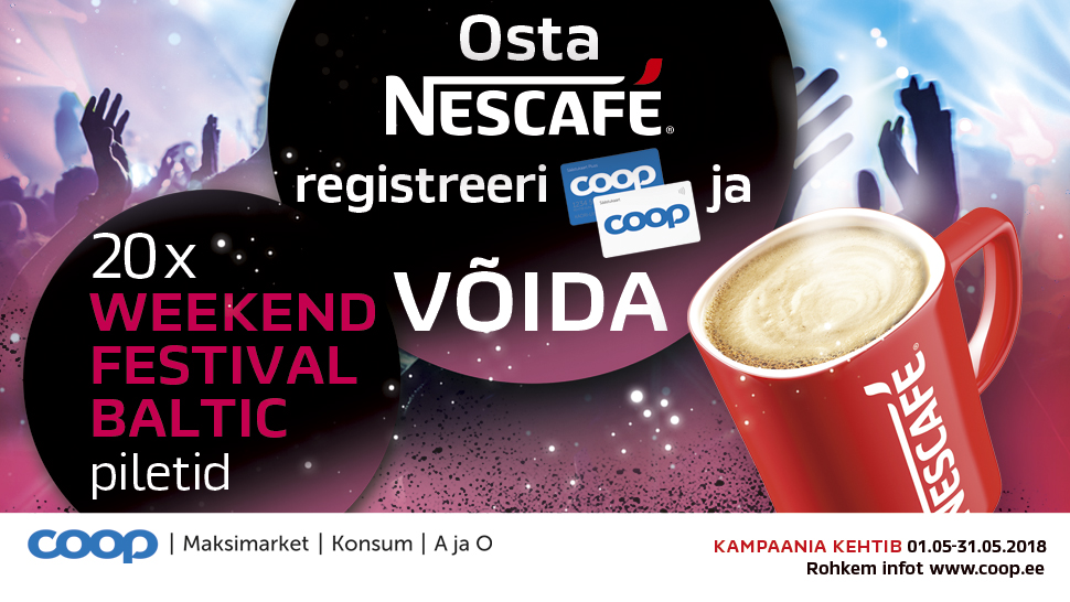 VÕITJAD ON SELGUNUD! Nescafé kampaania 01.05-31.05