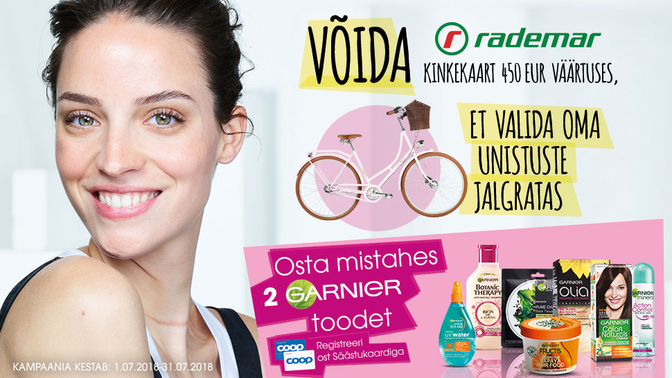 VÕITJA ON SELGUNUD! L`Oreal Garnier kampaania 01.07-31.07