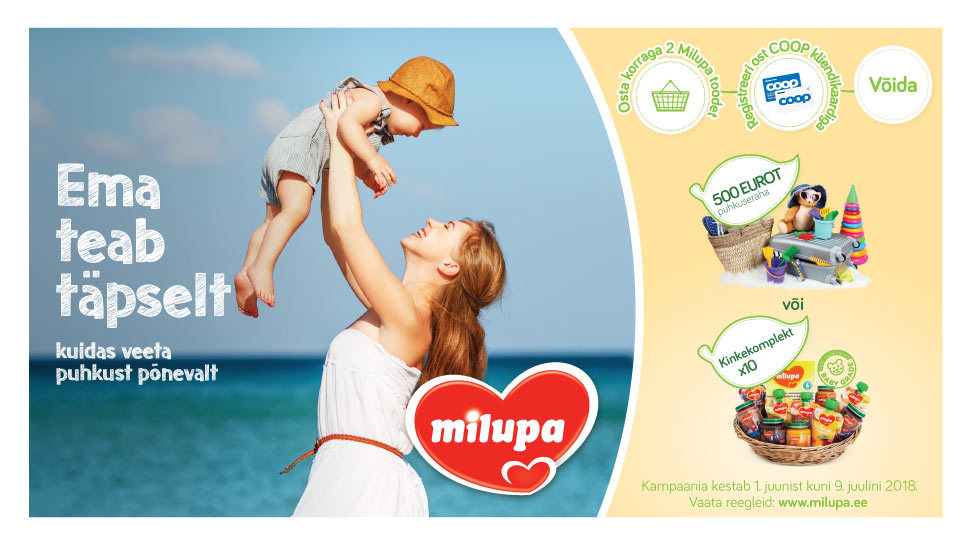 VÕITJAD ON SELGUNUD! Milupa kampaania 01.06-09.07