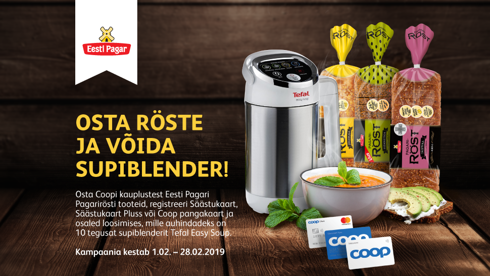VÕITJAD ON SELGUNUD! Pagarirösti kampaania 01.02-28.02