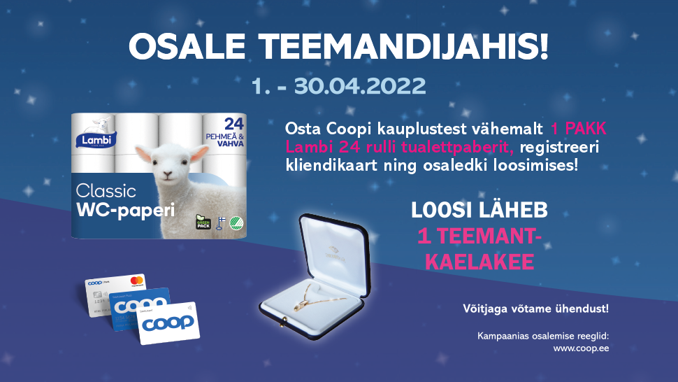 VÕITJA ON SELGUNUD! Lambi kampaania 1.04-30.04