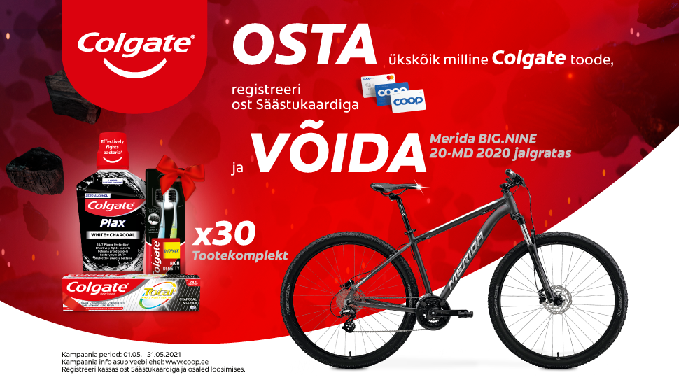 VÕITJAD ON SELGUNUD! Colgate kampaania 01.05-31.05