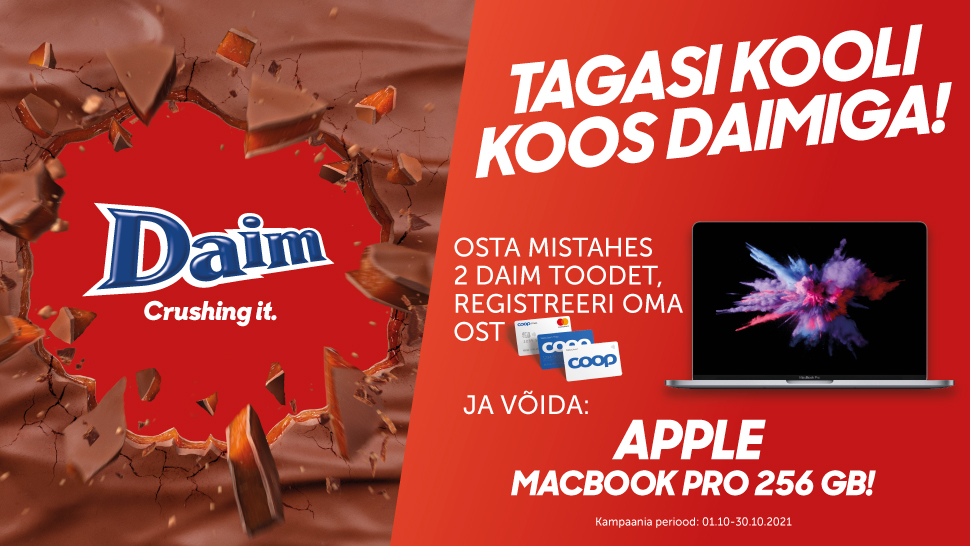 VÕITJA ON SELGUNUD! Daim kampaania 01.10-31.10