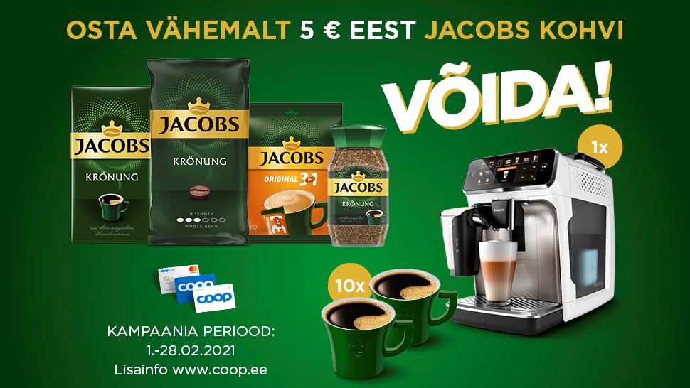 VÕITJAD ON SELGUNUD! Jacobs kampaania 01.02-28.02