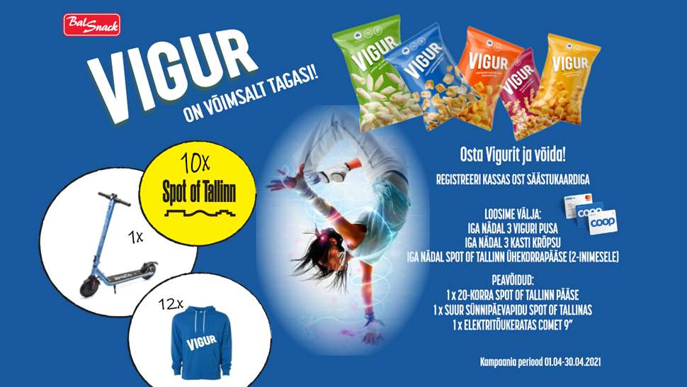 VÕITJAD ON SELGUNUD! Viguri kampaania 01.04-30.04