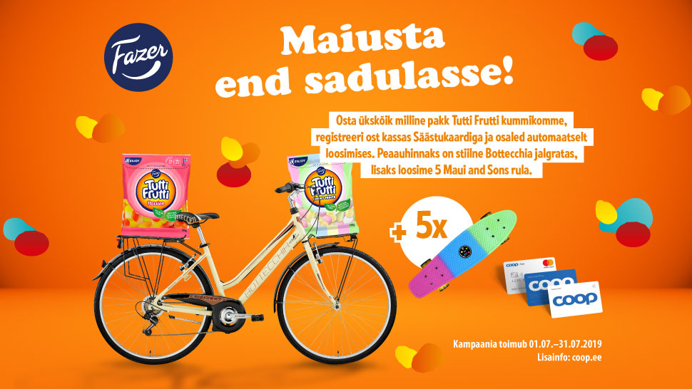 VÕITJAD ON SELGUNUD! Tutti Frutti kampaania 01.07-31.07