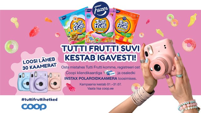 VÕITJAD ON SELGUNUD! Tutti Frutti kampaania 1.07-31.07