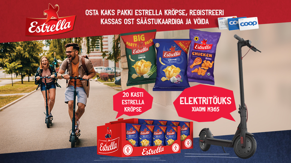 VÕITJAD ON SELGUNUD! Estrella kampaania 01.06-30.06
