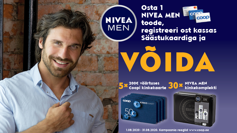 VÕITJAD ON SELGUNUD! Nivea kampaania 01.08-31.08