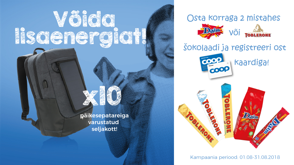 VÕITJAD ON SELGUNUD! Daim-Toblerone kampaania 01.08-31.08