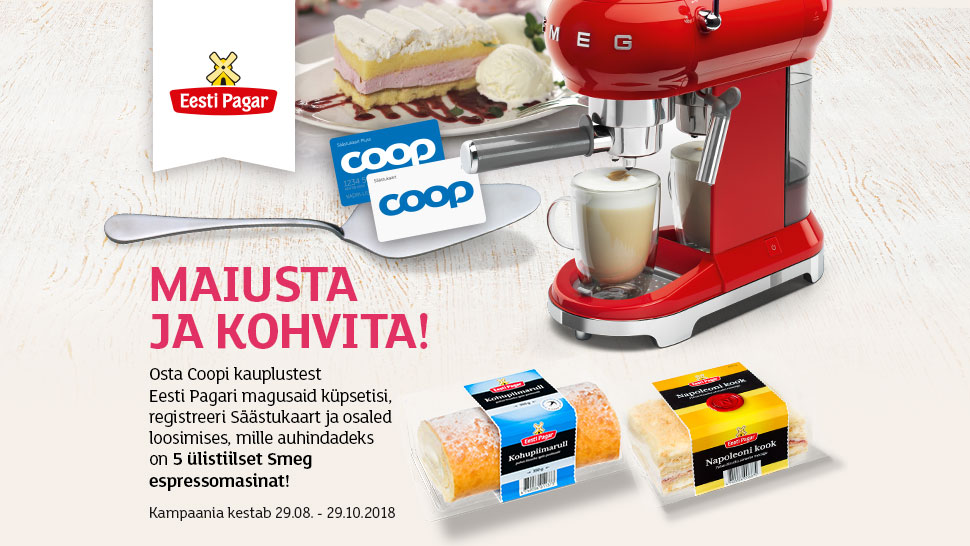 VÕITJAD ON SELGUNUD! Eesti Pagar Kondiitritoodete kampaania 29.08– 29.10