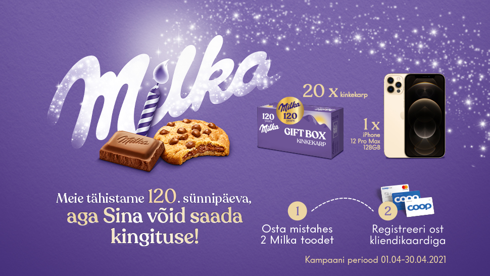 VÕITJAD ON SELGUNUD! Milka kampaania 01.04-30.04