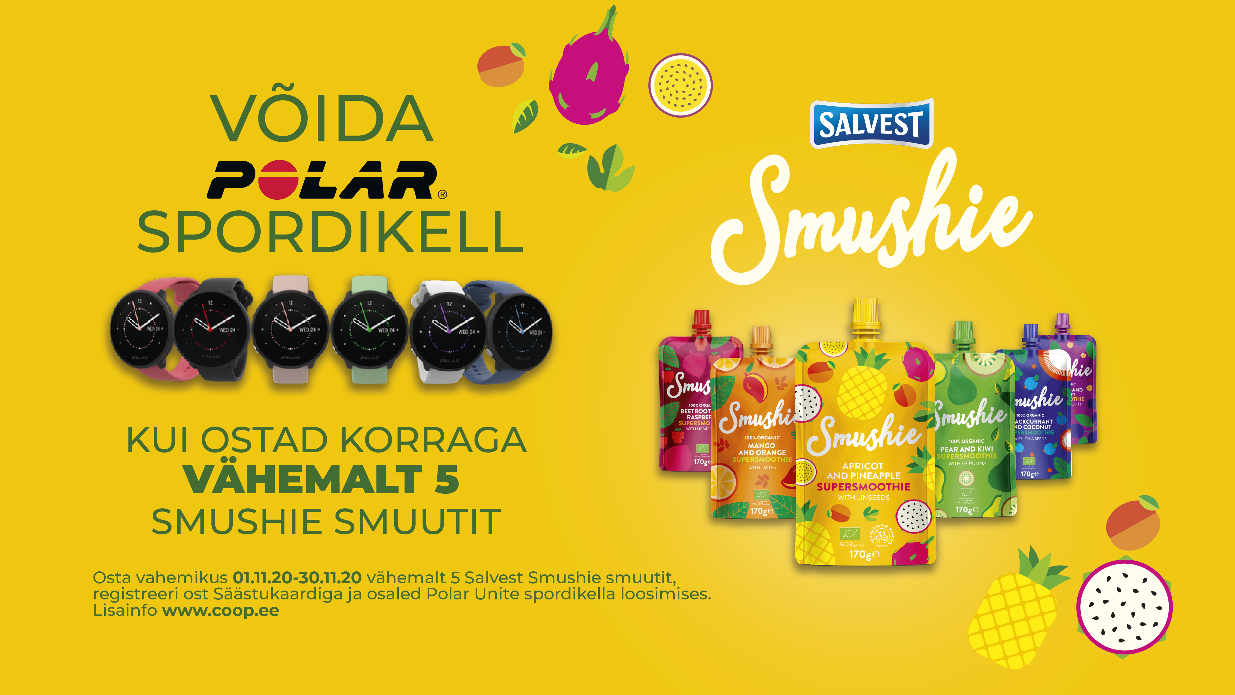 VÕITJA ON SELGUNUD! Salvest Smushie kampaania 01.11-30.11