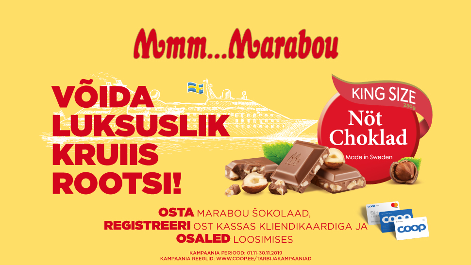 VÕITJAD ON SELGUNUD! Marabou kampaania 01.11.-30.11.2019
