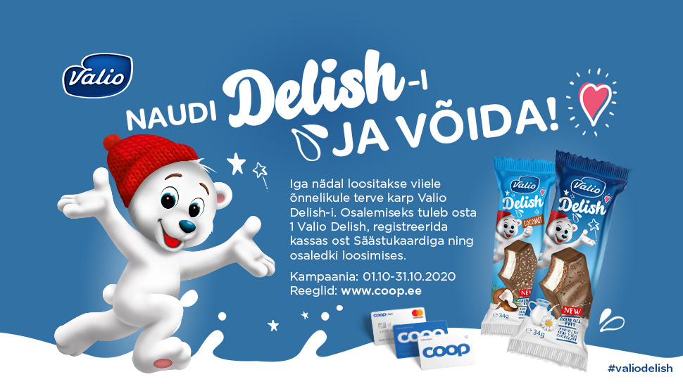 VÕITJAD ON SELGUNUD! Valio Delish kampaania 01.10-31.10