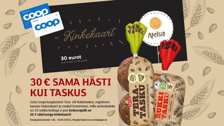 VÕITJAD ON SELGUNUD! Taskud kampaania 01.06-30.06