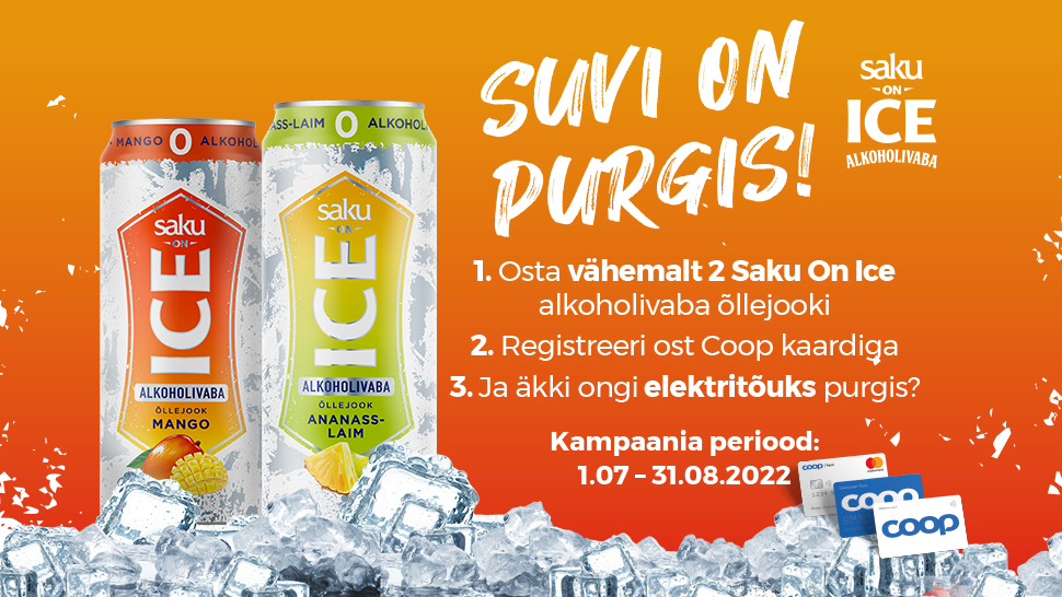 Võitjad on selgunud! Saku on Ice alkoholivaba kampaania 1.07-31.08