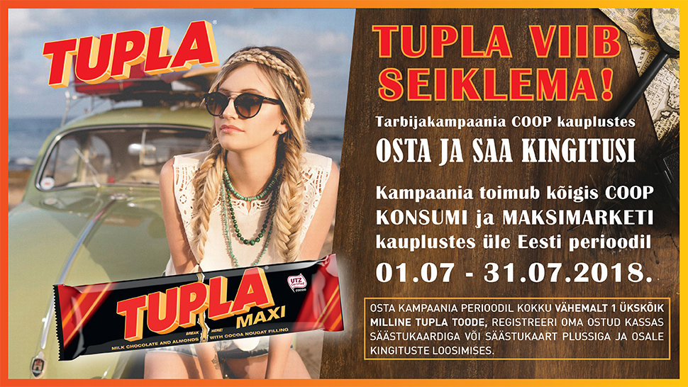 VÕITJAD ON SELGUNUD! Tupla kampaania 01.07-31.07