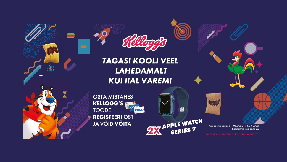 VÕITJAD ON SELGUNUD! Kelloggs kampaania 1.08-31.08.2022