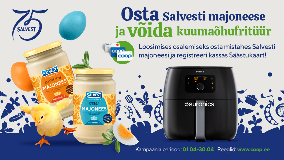 VÕITJA ON SELGUNUD! Salvest majoneesi kampaania 01.04-30.04