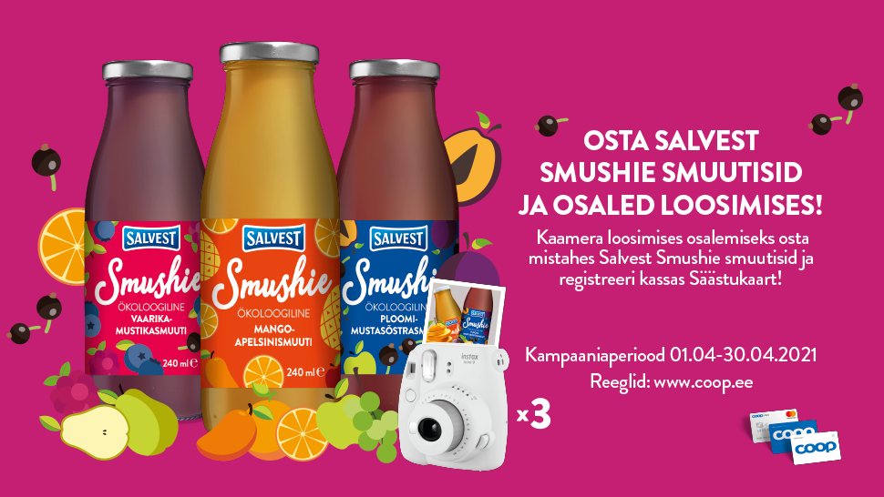VÕITJAD ON SELGUNUD! Salvest Smushie kampaania 01.04-30.04